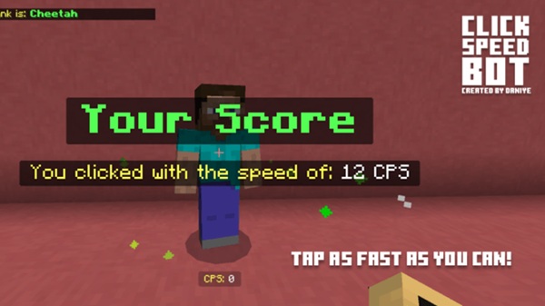 Click Speed Bot Addon mcpe bedrock