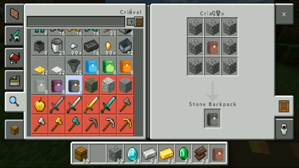 Ultimate Backpack Addon mcpe bedrock