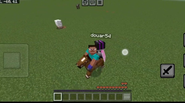 2 Players on 1 Horse Addon minecraft pe