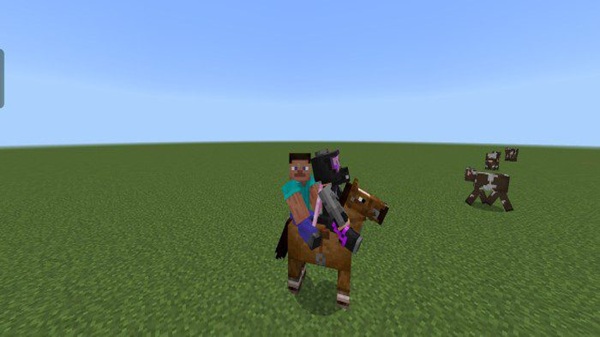 2 Players on 1 Horse Addon minecraft