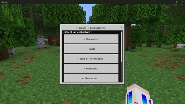 All Enchantments Menu Addon mcpe download
