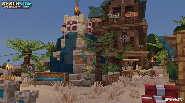 Beachside Furniture Addon minecraft pe