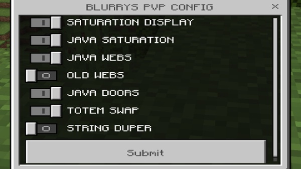 Blurry’s Java PvP Addon minecraft pe