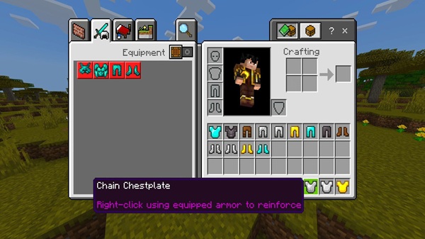 Chainmail Plus Addon minecraft pe