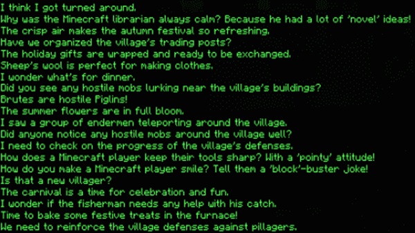Chatty Villagers Addon minecraft