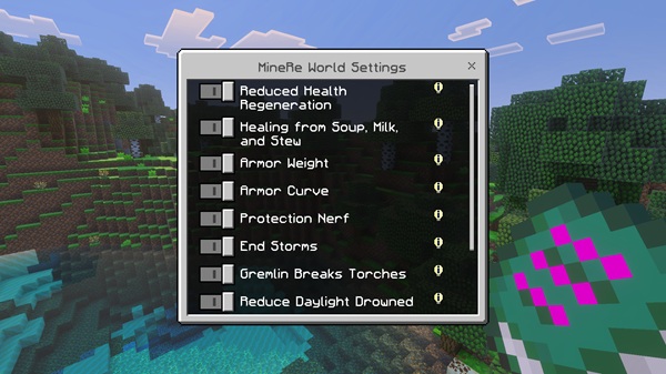 CocoaWarrior’s Minecraft Redone Addon mcpe bedrock