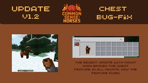 Common Sense Horses Addon minecraft download