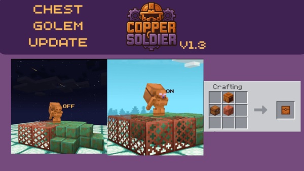 Copper Soldier Addon mcpe bedrock
