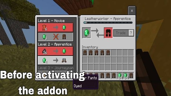 Infinite Villager Trades Addon minecraft
