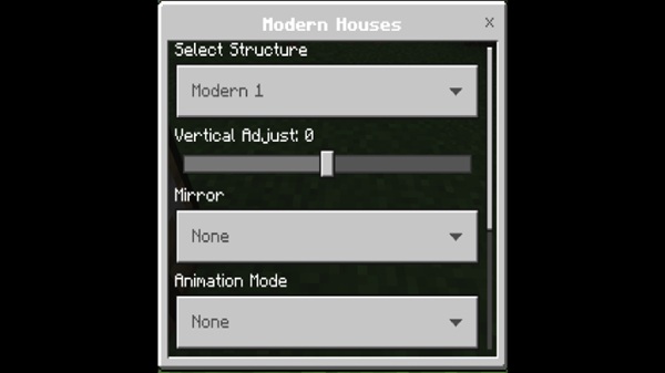Instant Structures Addon mcpe bedrock