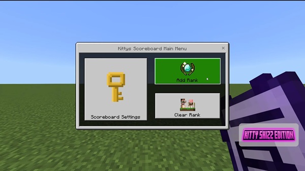 Kittys Instant Scoreboard Addon minecraft pe