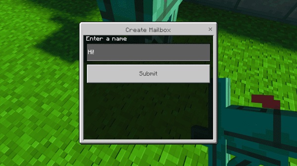 Mailboxes Addon mcpe bedrock