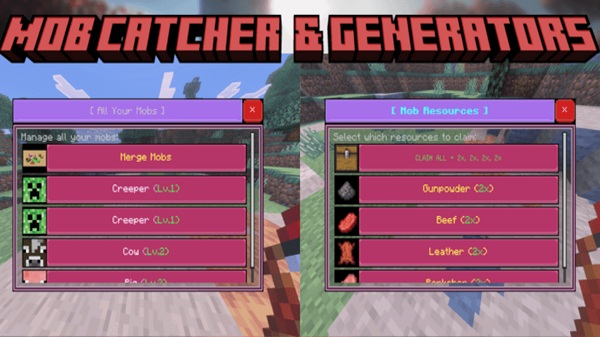 Mob Catcher and Generators