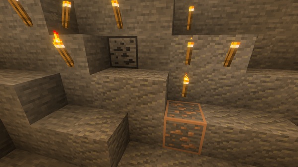 Ore Vein Miner Addon mcpe bedrock