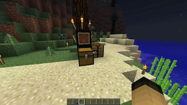 Realistic Torch Addon mcpe bedrock