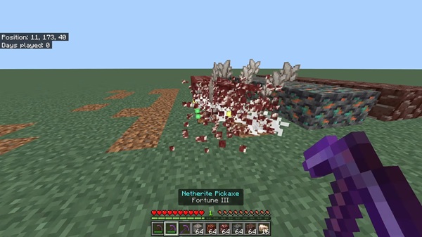 Red Vein Miner Addon mcpe download