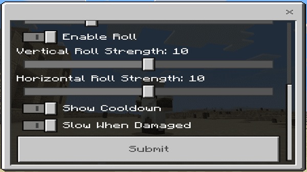 Roll and Stamina Addon minecraft pe