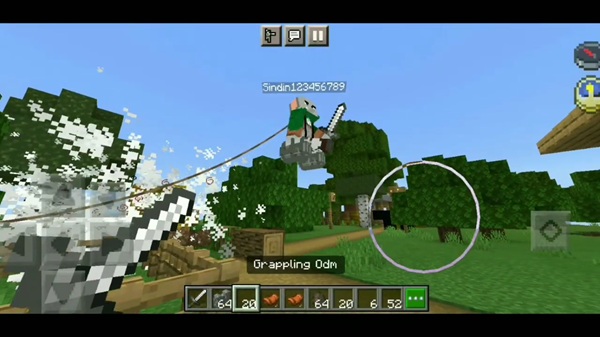 Shingeki No Kyojin Odm Gear Addon minecraft