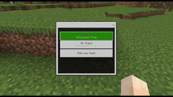 Sit on Stairs Addon mcpe bedrock