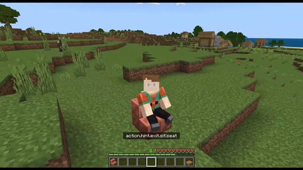 Sit on Stairs Addon minecraft pe
