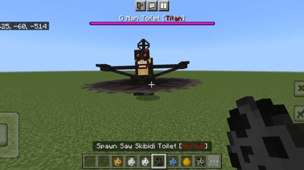 Skibidi Toilet 62 Addon mcpe bedrock