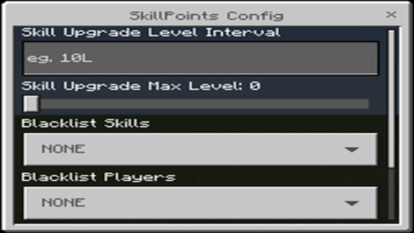 Skill Points Addon minecraft pe