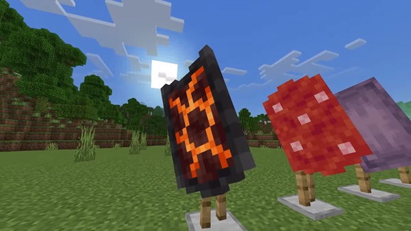 System Shields Addon mcpe bedrock