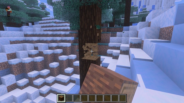 Tree Vein Miner Addon mcpe bedrock