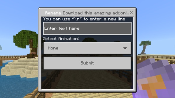 Advanced Floating Text Addon mcpe download