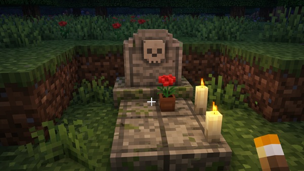 Better Tombstones Addon mcpe bedrock