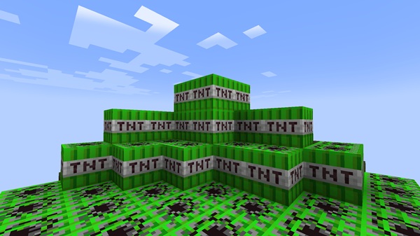 Colorful TNTs Addon mcpe bedrock