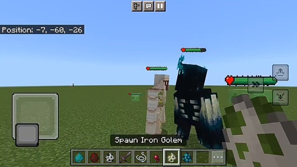 Damage & Health Indicators Addon mcpe bedrock