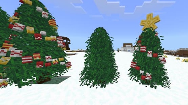 Deco Christmas Addon mcpe bedrock