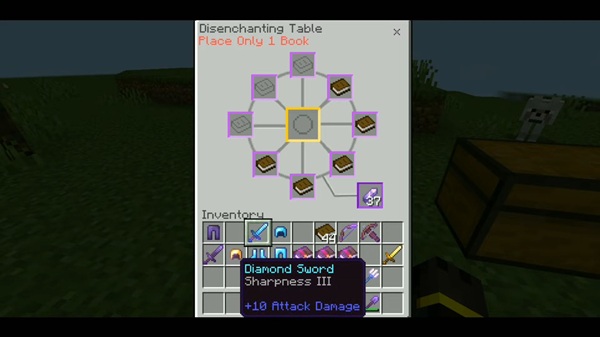 Disenchanter Table Addon mcpe bedrock