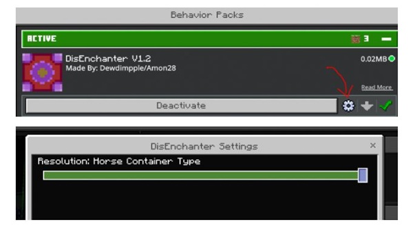 Disenchanter Table Addon minecraft pe