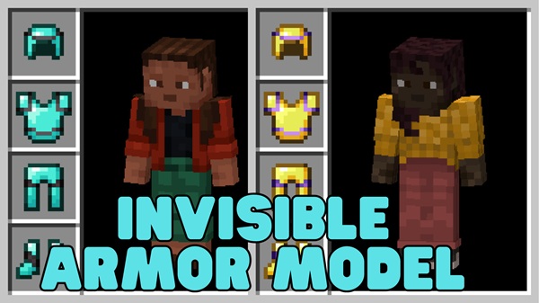 Invisible Armor Model Addon mcpe download