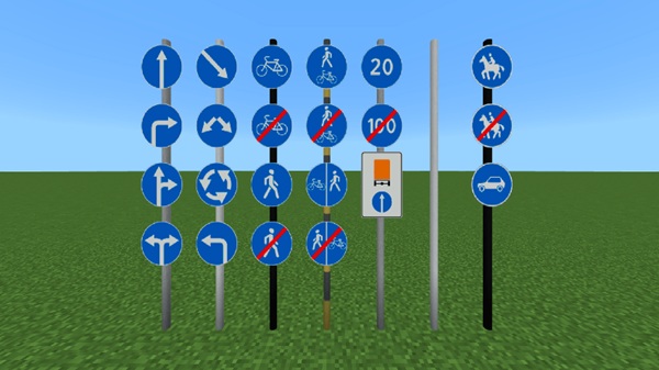Kazakhstan Road Signs Addon mcpe download