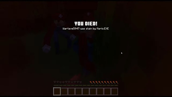 Mario EXE Addon mcpe bedrock