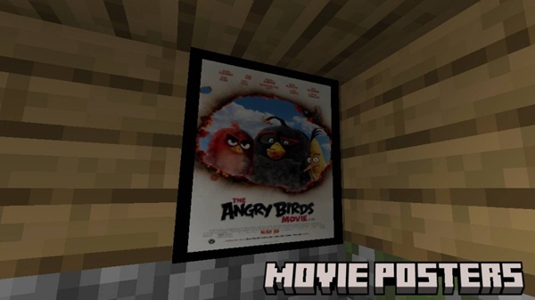 Movie Posters Addon mcpe bedrock