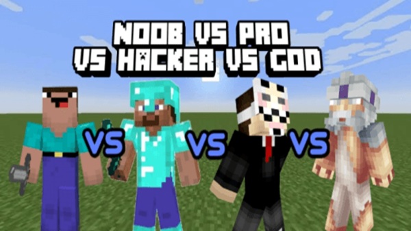 Noob Vs Pro Vs Hacker Vs God 