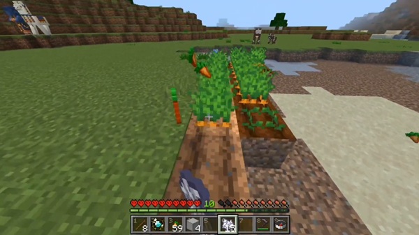 One Click Harvest Addon mcpe bedrock