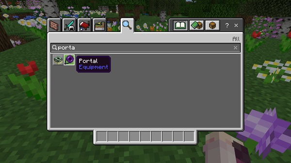 Portable Portal Addon minecraft pe