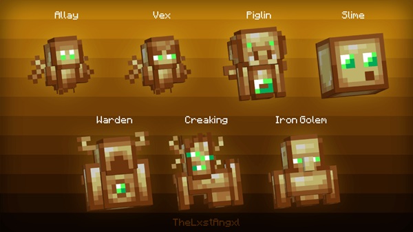 Some 3D Mob Totems Addon minecraft pe