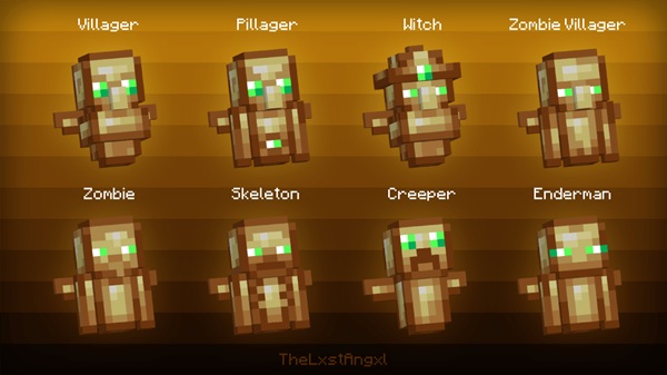Some 3D Mob Totems Addon minecraft