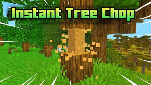 Raiyon's Tree Chop Capitator Addon mcpe