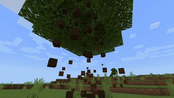 Raiyon's Tree Chop Capitator mcpe bedrock