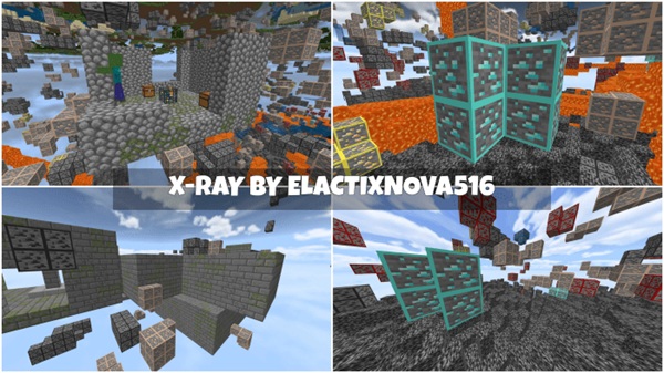 Xray Outline Texture Pack mcpe bedrock