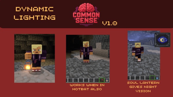 Common Sense Addon mcpe bedrock