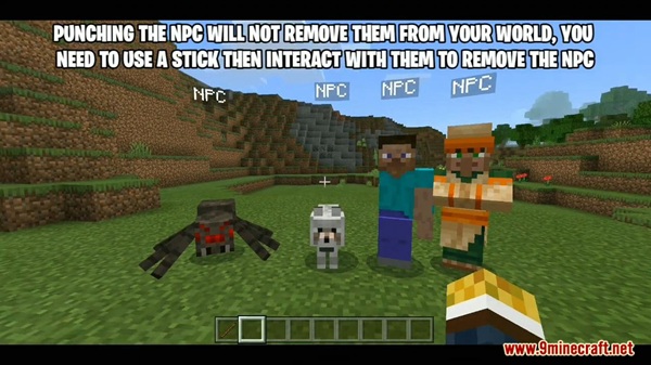 NPC Expansion Addon mcpe bedrock