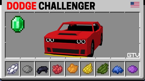 Dodge Car’s Addon mcpe